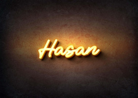 Glow Name Profile Picture for Hasan