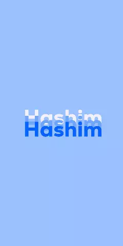 Name DP: Hashim