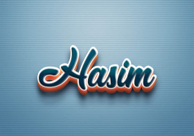 Cursive Name DP: Hasim