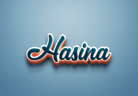Cursive Name DP: Hasina