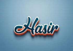Cursive Name DP: Hasir