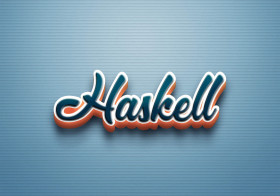 Cursive Name DP: Haskell