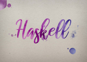 Haskell Watercolor Name DP
