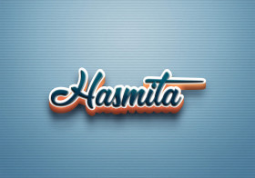 Cursive Name DP: Hasmita