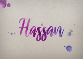 Hassan Watercolor Name DP