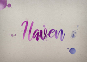 Haven Watercolor Name DP