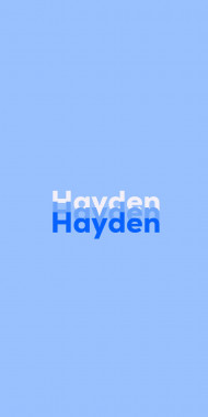 Name DP: Hayden