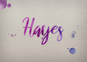 Hayes Watercolor Name DP