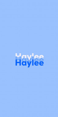 Name DP: Haylee