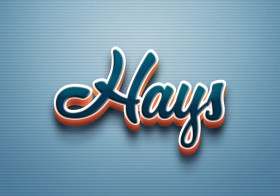 Cursive Name DP: Hays
