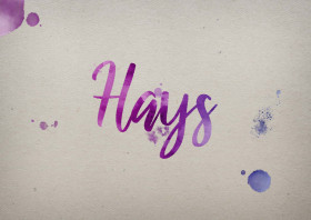 Hays Watercolor Name DP