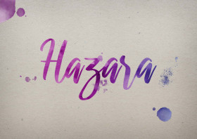 Hazara Watercolor Name DP