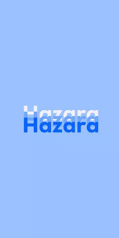 Name DP: Hazara