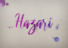 Hazari Watercolor Name DP