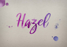 Hazel Watercolor Name DP
