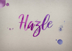 Hazle Watercolor Name DP