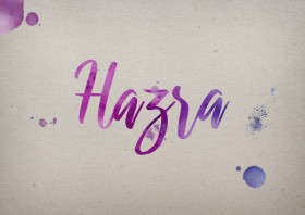 Hazra Watercolor Name DP