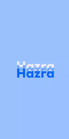 Name DP: Hazra
