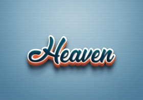 Cursive Name DP: Heaven