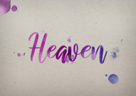 Heaven Watercolor Name DP