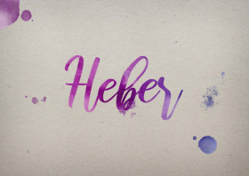 Heber Watercolor Name DP