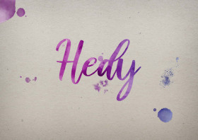 Hedy Watercolor Name DP