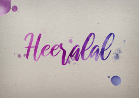 Heeralal Watercolor Name DP