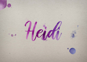 Heidi Watercolor Name DP