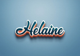 Cursive Name DP: Helaine
