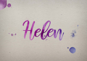Helen Watercolor Name DP