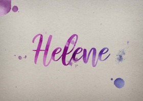 Helene Watercolor Name DP