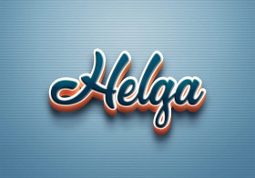 Cursive Name DP: Helga