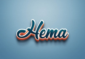 Cursive Name DP: Hema