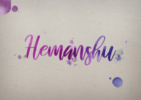 Hemanshu Watercolor Name DP