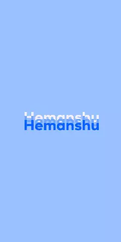 Name DP: Hemanshu