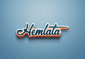 Cursive Name DP: Hemlata