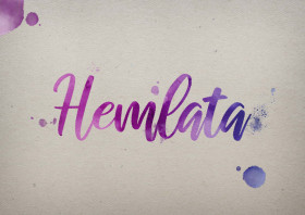 Hemlata Watercolor Name DP