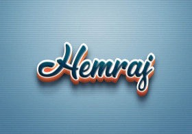 Cursive Name DP: Hemraj