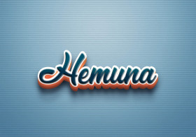 Cursive Name DP: Hemuna