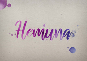Hemuna Watercolor Name DP