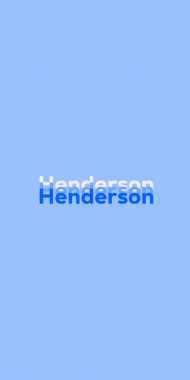 Name DP: Henderson