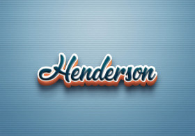 Cursive Name DP: Henderson