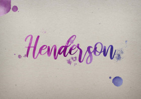 Henderson Watercolor Name DP