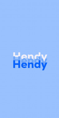 Name DP: Hendy
