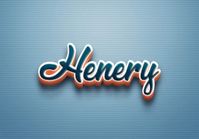 Cursive Name DP: Henery