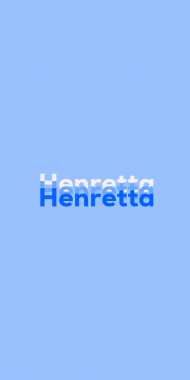 Name DP: Henretta