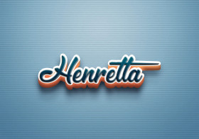 Cursive Name DP: Henretta