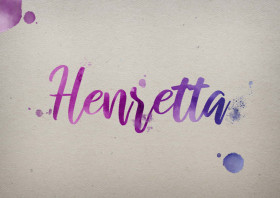 Henretta Watercolor Name DP