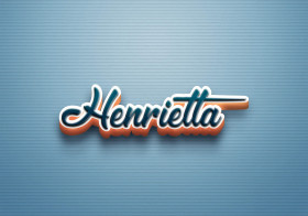 Cursive Name DP: Henrietta