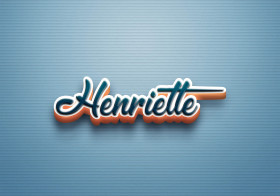 Cursive Name DP: Henriette